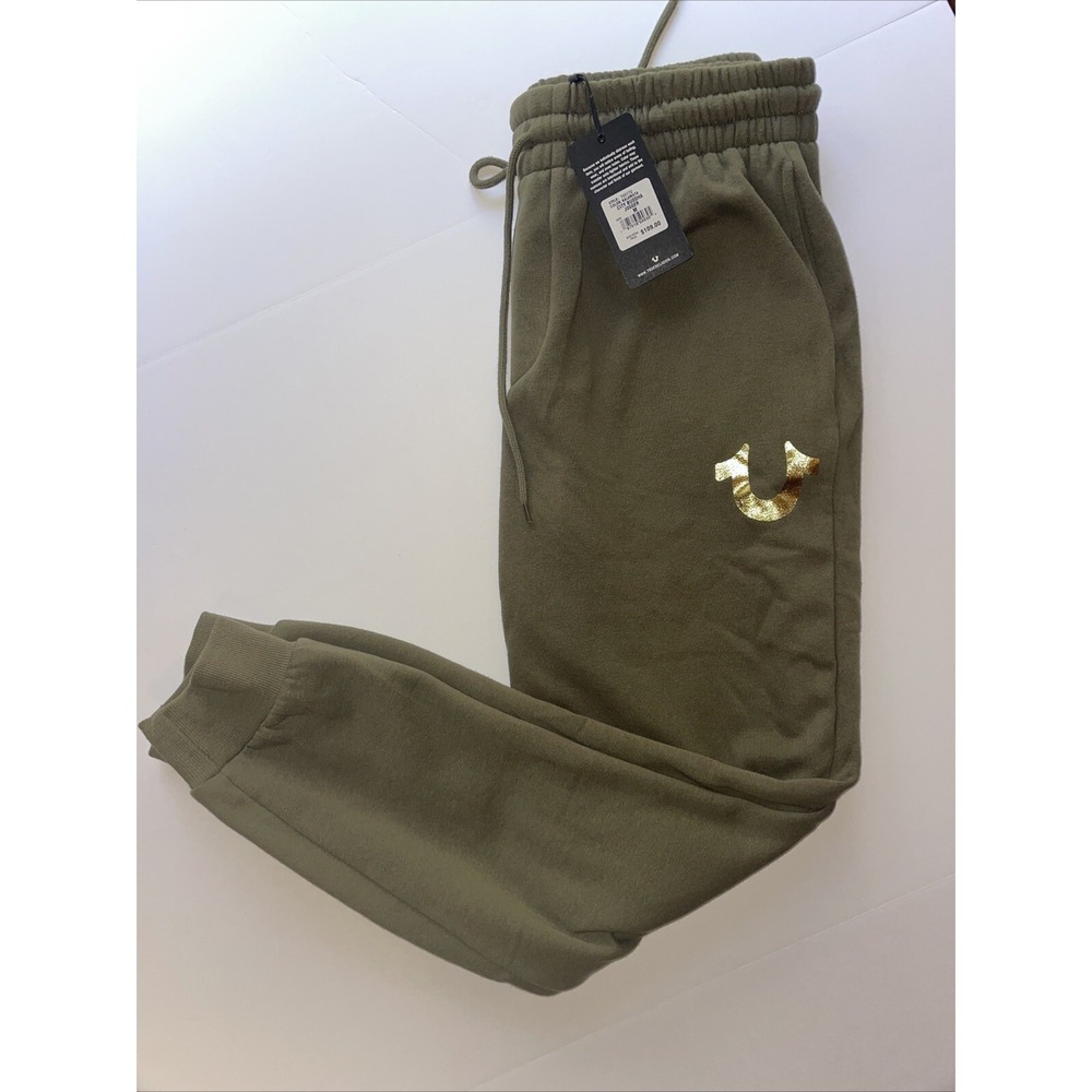 NWT True Religion Kalamata Green City Buddha Jogger Pants - Sz Medium $109